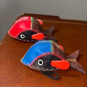 Cute Multicolor Leather Baby Whale Coin Pouch ( Bundle of 2)